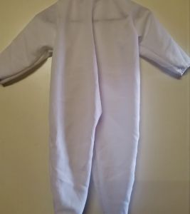 Kids Costumes to Hire - White Onesie - SMALL - Child